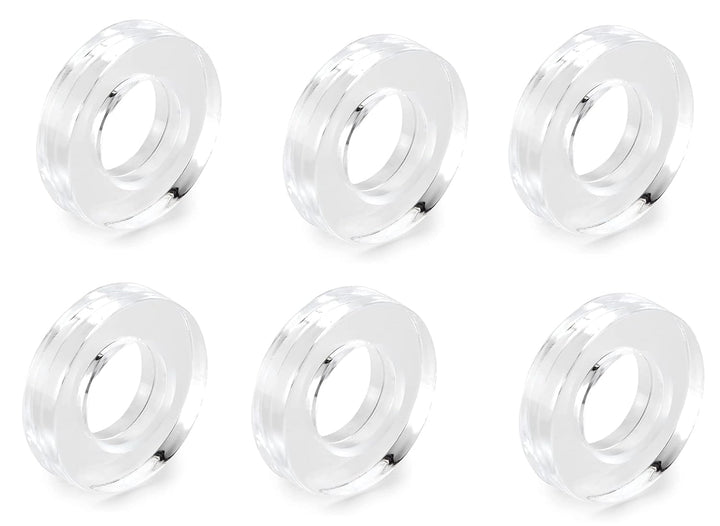 Acrylic Napkin Ring Holder, Set of 6 — (6, Circle