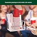 Acrylic Cup Holder & Dispenser with Marker Slots – Yosham