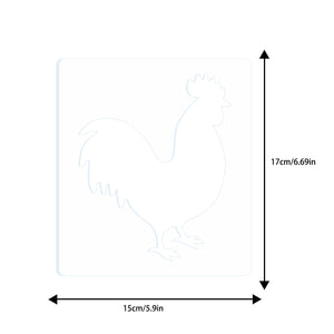 Rooster Acrylic Router Inlay Template – Yosham