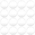 Clear Acrylic Round Blanks, 3" Circles, 50-Pack — clear - 100PCS WITH HOLES 1INCH