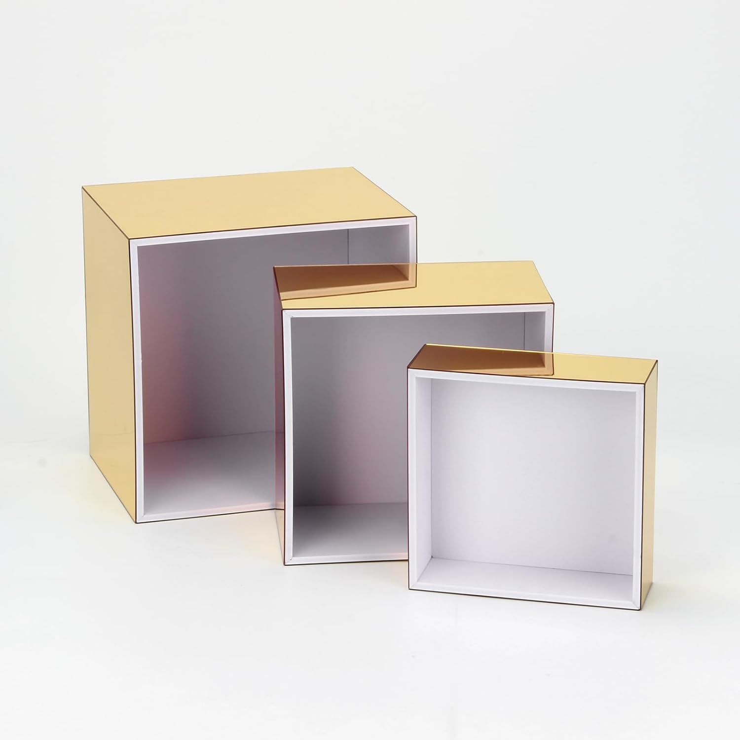 Gold Acrylic Nesting Cube Risers, Set of 3 – view 3