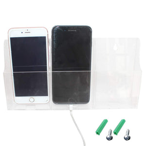 3-Grid Acrylic Wall-Mount Desk Phone Organizer – Yosham