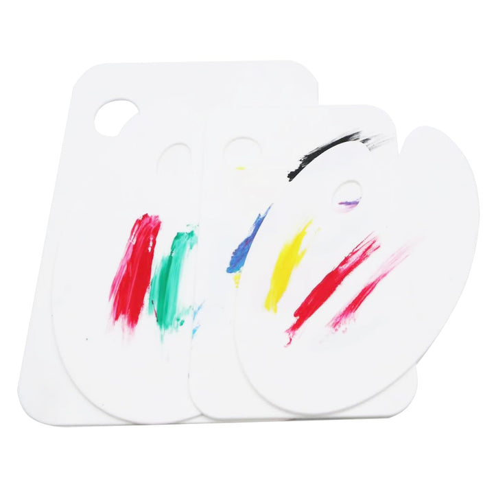 Acrylic Paint Palettes with Thumbhole, 4-Piece Set