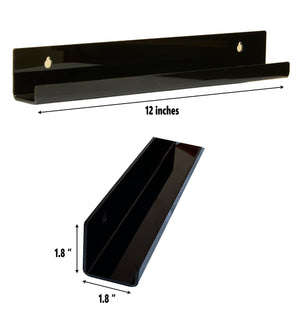Acrylic Vinyl Record Wall Mount Shelves, 3-Pack – Yosham