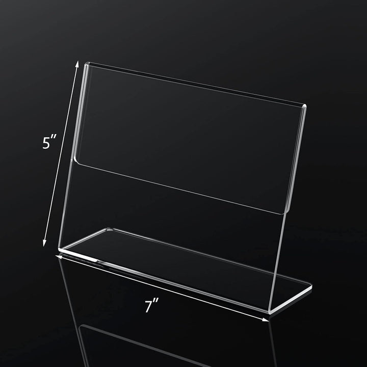 5x7 Acrylic Table Sign Holder, Pack of 8 – Yosham