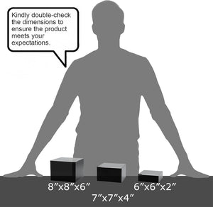 Glossy Black Acrylic Cube Risers, Set of 3 – Yosham