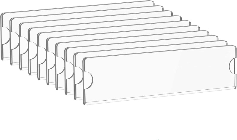 Acrylic Wall Nameplate Holder, 2x8, 10 Pc – Yosham
