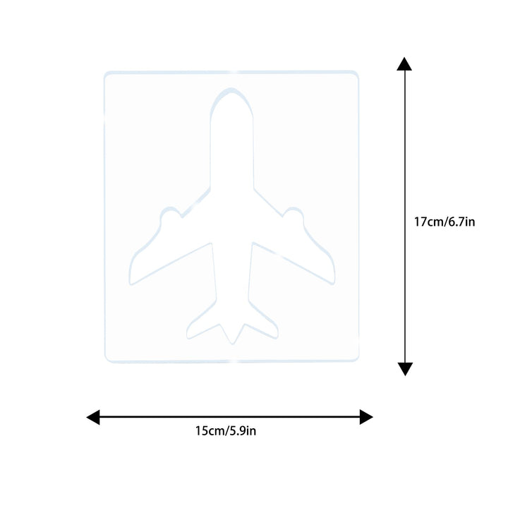 Acrylic Aircraft Router Template, 5.9x6.7in – view 2