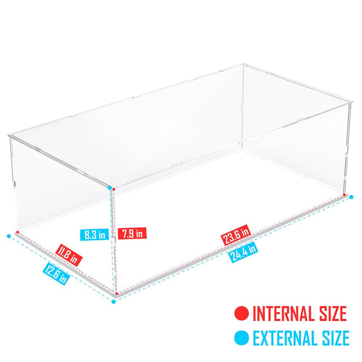 Clear Acrylic Display Case with Black Base — Clear – view 2