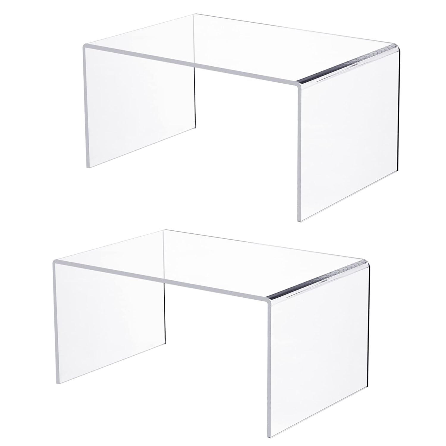 Extra Large Clear Acrylic Display Risers, 9 in, 5 mm Thick, Pack of 2 – view 2
