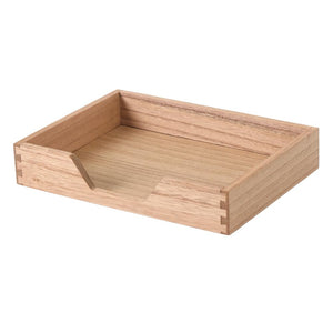 Wooden Desktop Organizer Tray with U-Shape Handle – Yosham