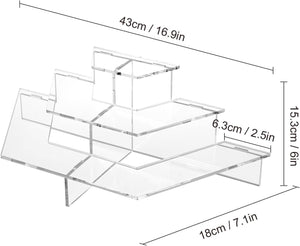 Large Acrylic Display Riser, Half Hexagon – Yosham