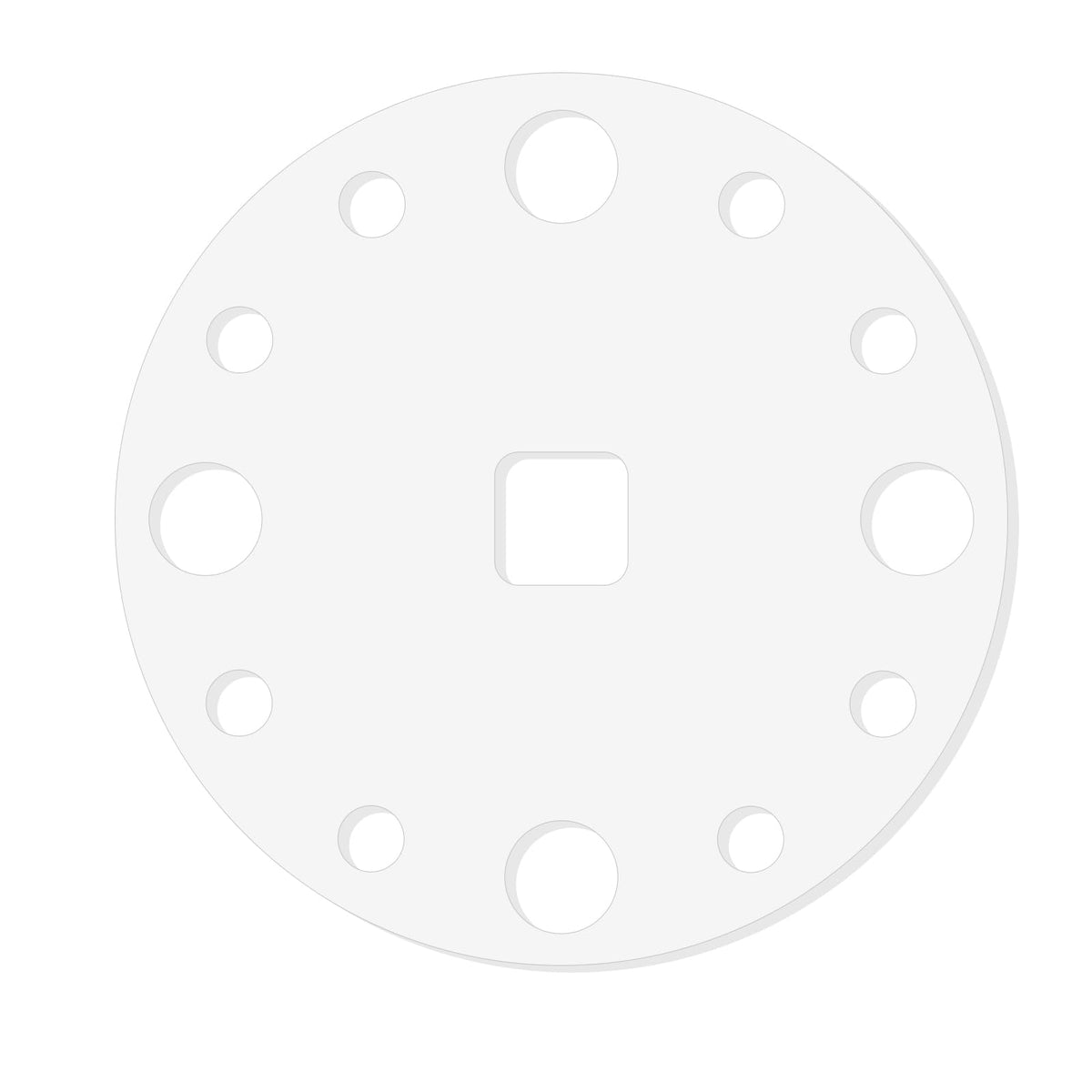 Acrylic Clock Face Router Template, 12" Circle – Yosham