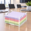 Clear Acrylic Mini Wave Sticky Note Holder for 3×3 in Notes