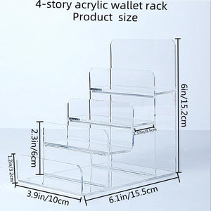 4-Tier Acrylic Wallet & Handbag Display Stand – Yosham