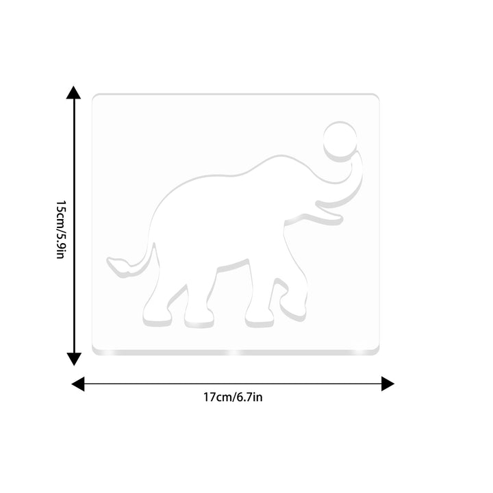 Acrylic Elephant Router Template for Woodworking – view 2
