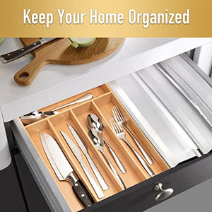 Expandable Cutlery Drawer Organizer, 2 Compartments – Yosham