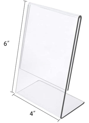 Duveesha QR Code scanner Display Stand for shop, Acrylic paper Sign Holder, 10.16 x 15.24 cm (8)