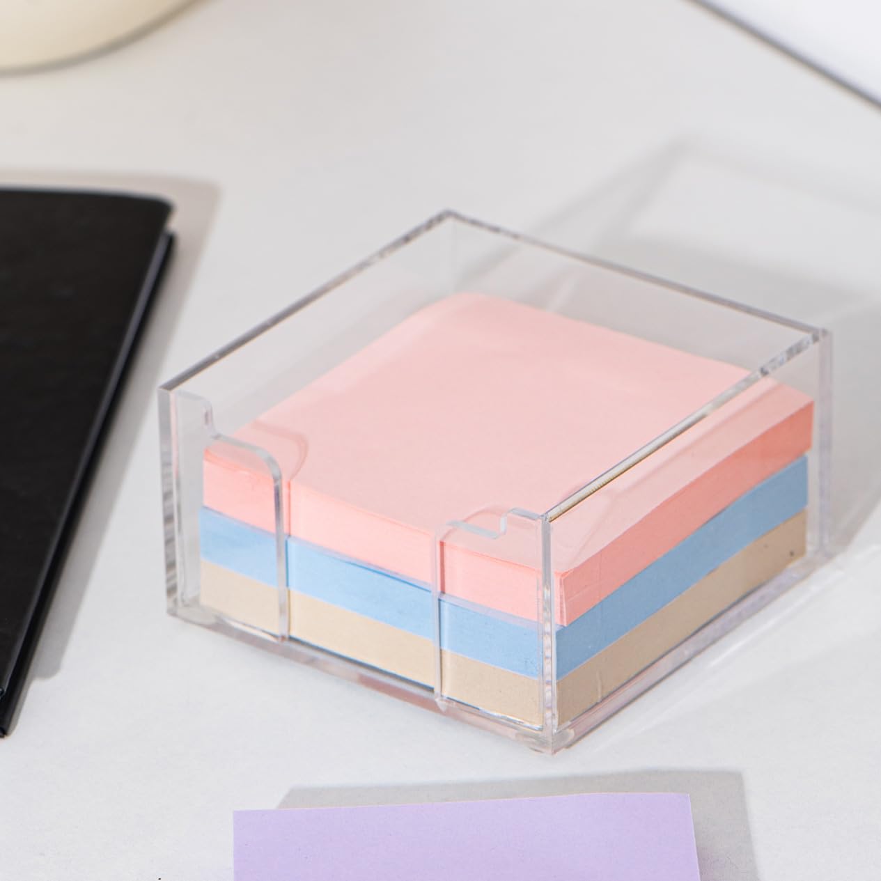 Acrylic Desk Notepad Holder for 3x3 Notes – Yosham