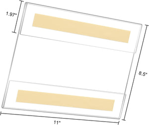 8.5x11 Acrylic Wall Mount Sign Holder, Pack of 4 – Yosham