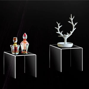 Acrylic Display Risers, 4x4x4 In, Set of 2 – Yosham