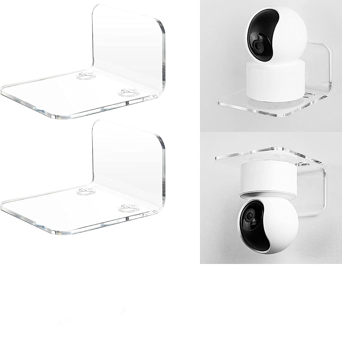 Acrylic CCTV Camera Wall Mount Bracket, 2-Pack – Yosham