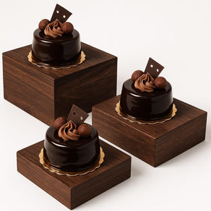 MDF Wood Display Cube Riser Stands, Set of 3 – Yosham