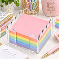 Clear Acrylic Scalloped Sticky Note Holder for 3×3 in Notes