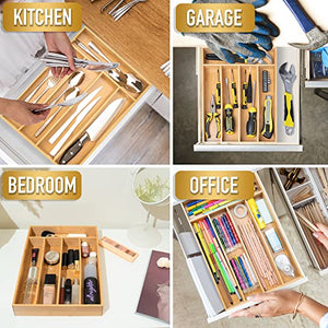 Expandable Cutlery Drawer Organizer, 2 Compartments – Yosham