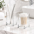 Clear Acrylic Square Pen Cup, Pack of 2 — PENCIL-HOLDER-D5