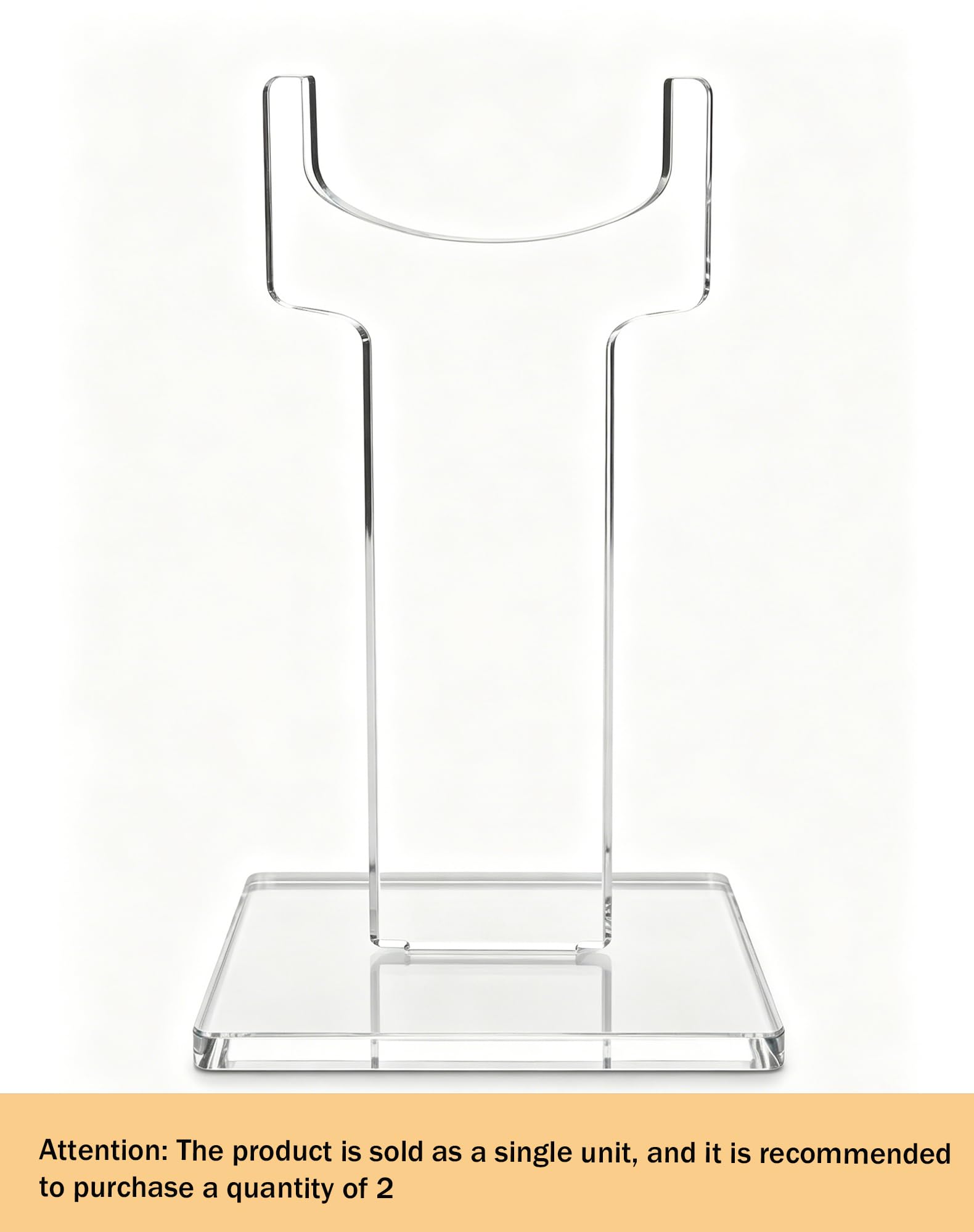 Clear Acrylic Rifle Display Stand, 10-Inch – view 5