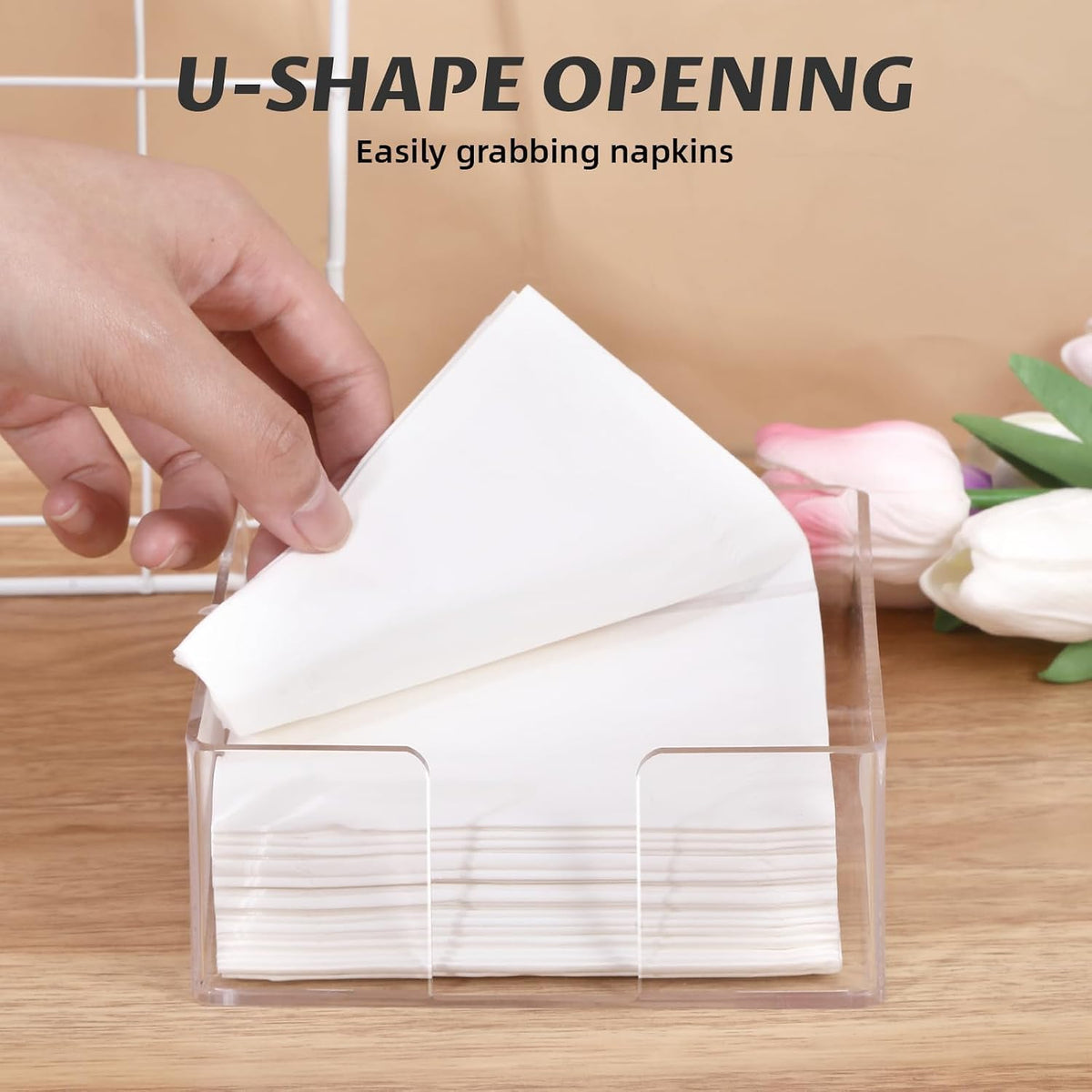 U-shaped opening