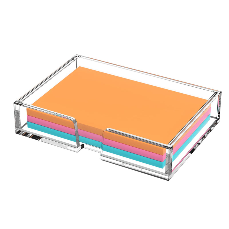 Crystal Clear Acrylic Sticky Note Holder, 4x6 – Yosham