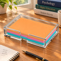 Clear Acrylic U-Cutout Sticky Note Tray for 4×6 in Notes