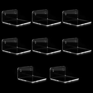 Mini Acrylic Floating Wall Shelves, 8-Pack – Yosham