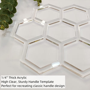 Acrylic Honeycomb Router Template, 12" x 7.875" – Yosham