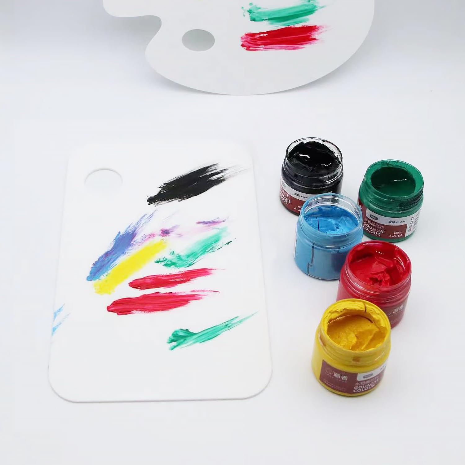 Acrylic Paint Palettes with Thumbhole, 4-Piece Set – view 5