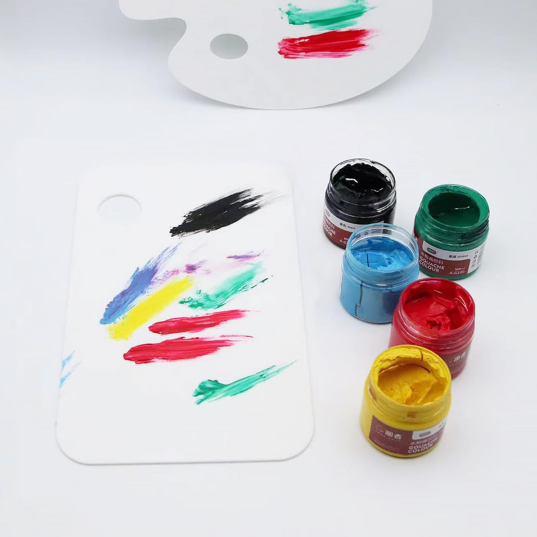 Acrylic Paint Palettes with Thumbhole, 4-Piece Set – view 5