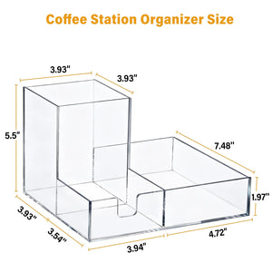 Acrylic Coffee Bar Station Organizer – Yosham