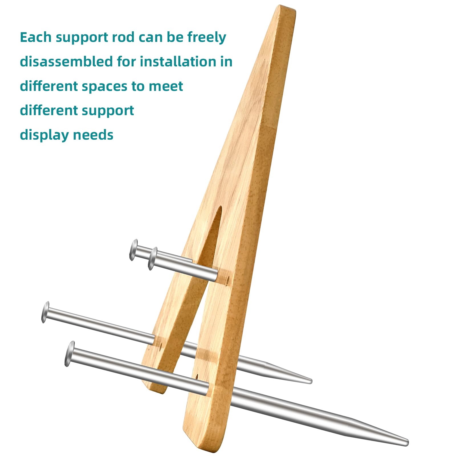 Wooden Frame Display Stand with Steel Pegs – view 7