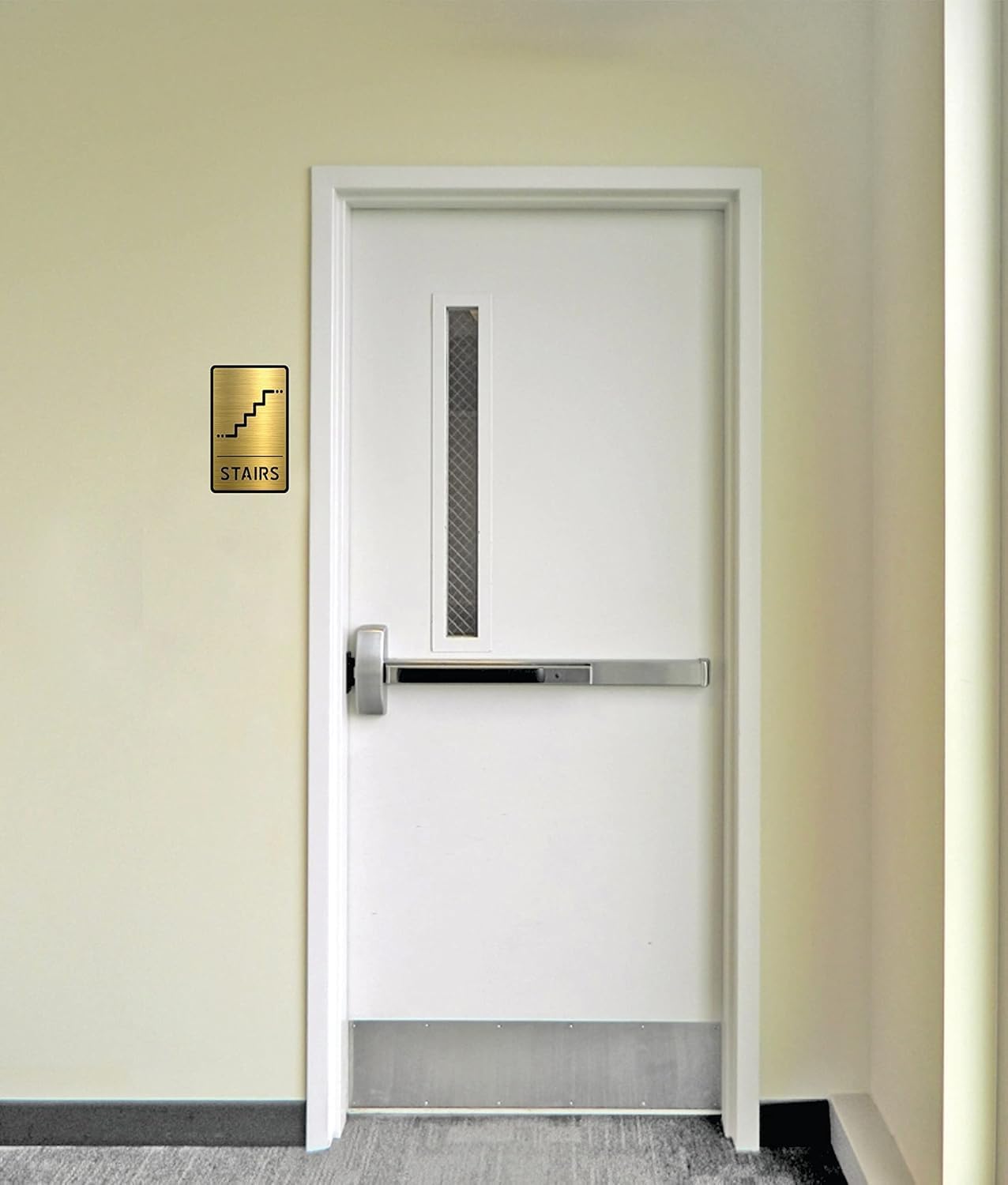Gold Acrylic Push & Pull Door Sign, Self-Adhesive, Set of 2 – view 4