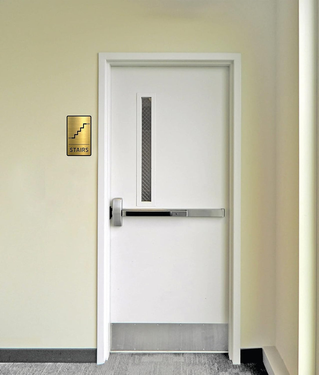 Gold Acrylic Push & Pull Door Sign, Self-Adhesive, Set of 2 – view 4