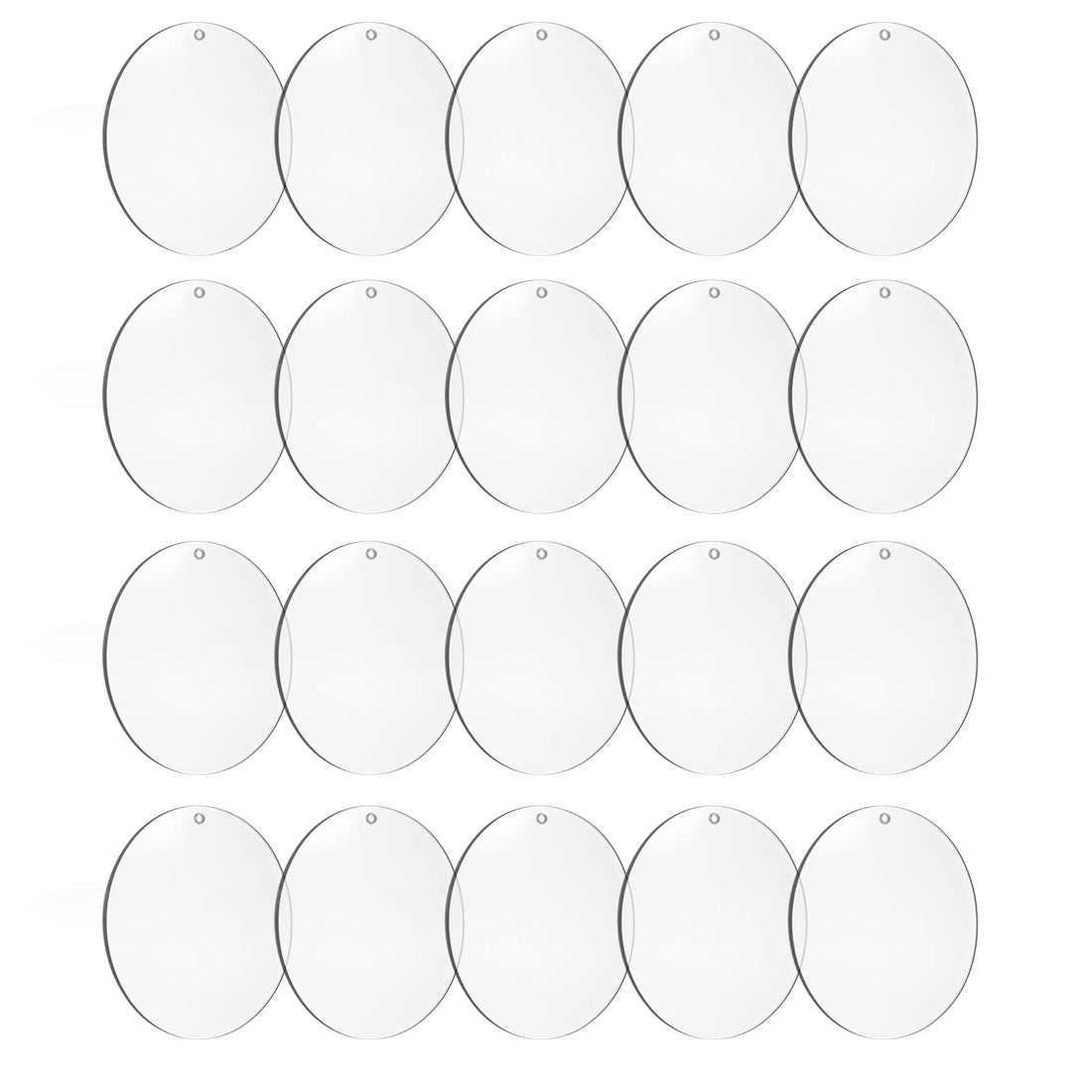 4-Inch Clear Acrylic Blank Discs, 20-Pack – view 3