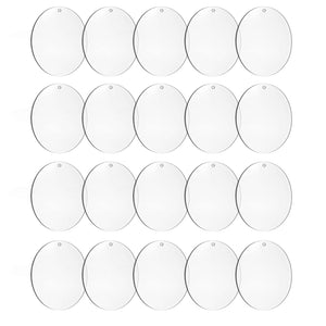 4-Inch Round Acrylic Ornament Blanks, 20-Pk – Yosham