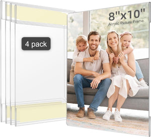 Acrylic Wall Sign Holder 10x8, 6-Pack – Yosham