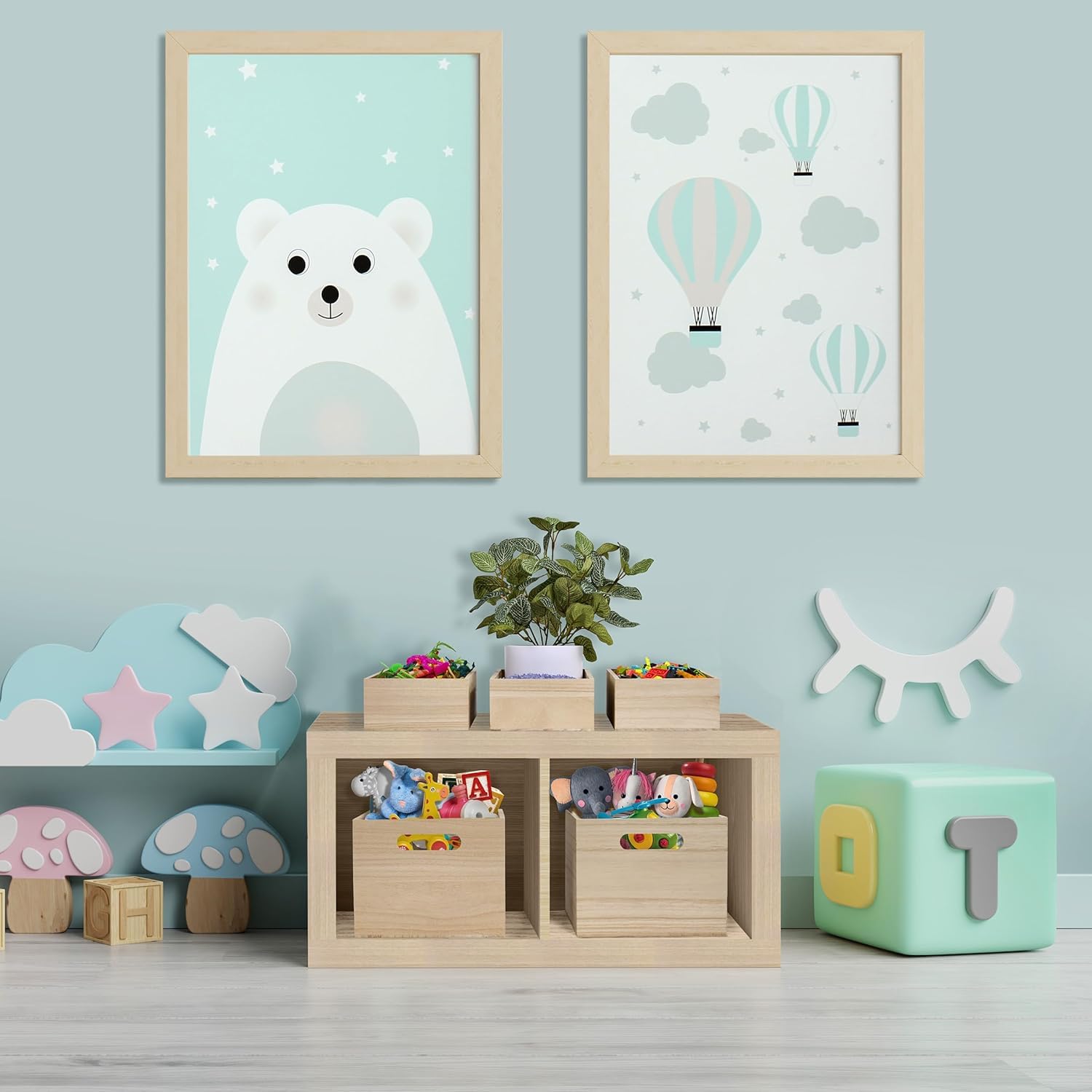Unfinished Wood Storage Crates with Handles, 2 Pk – view 4