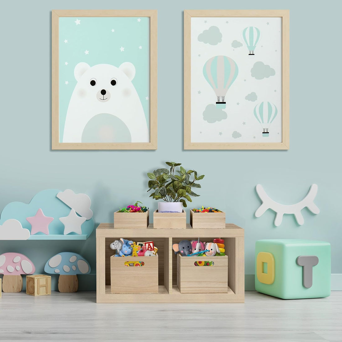 Unfinished Wood Storage Crates with Handles, 2 Pk – view 4