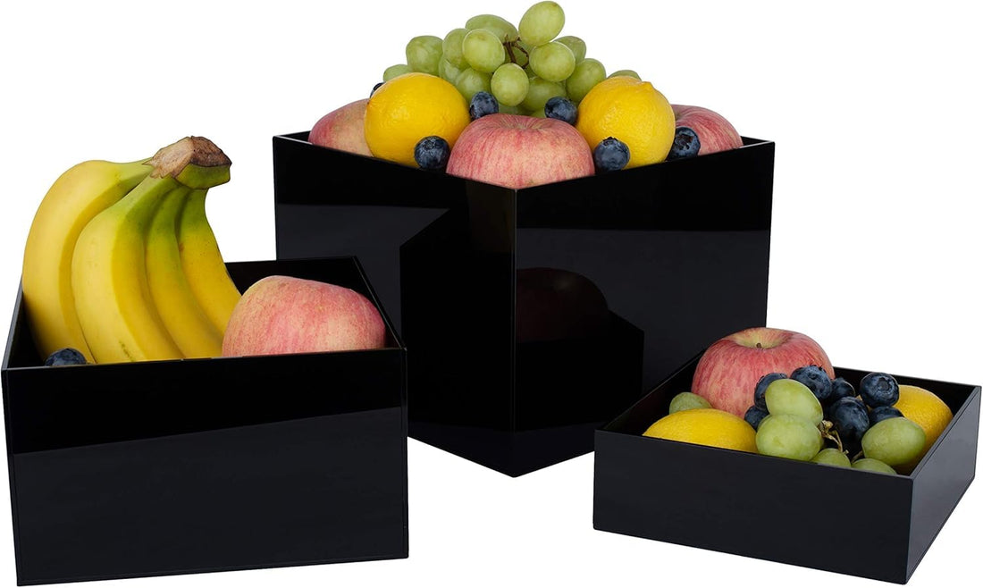 Black Acrylic Nesting Cube Risers, Set of 3 – view 8