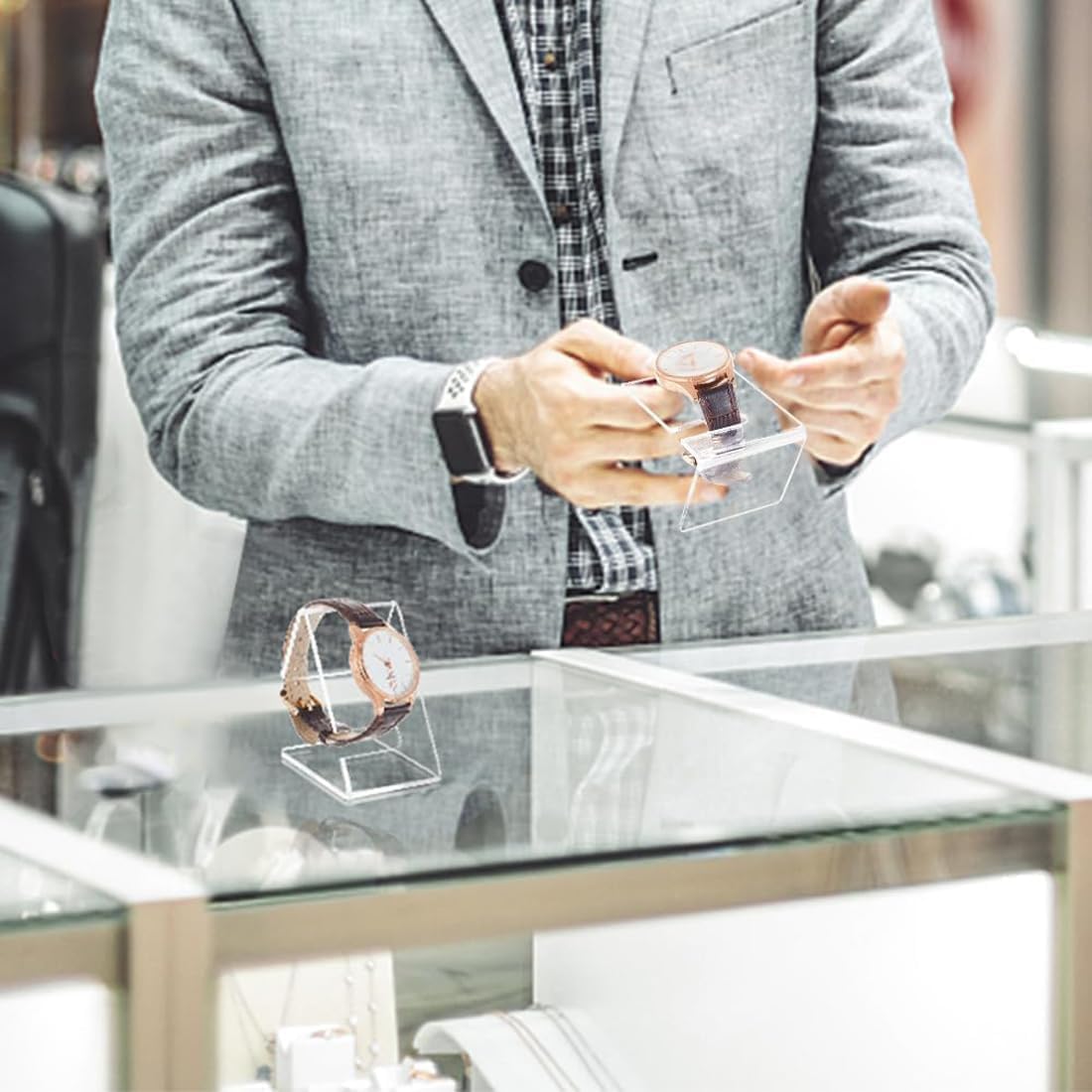 Acrylic Watch & Bracelet Display Stand, Clear – view 5