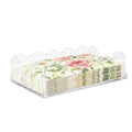 Thick Acrylic Wavy Rectangular Napkin & Guest Towel Tray